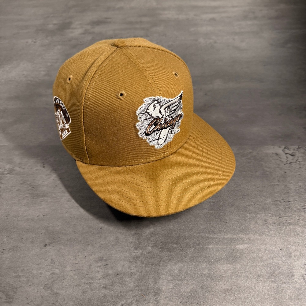 New Era Chicago White Sox Hat 7 Panama Tan Gray UV Comiskey Park 1950 Patch - Picture 1 of 7